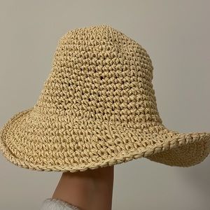 Floppy straw hat